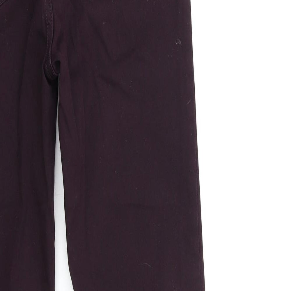 Marks and Spencer Womens Red  Denim Skinny Jeans Size 8 L30 in