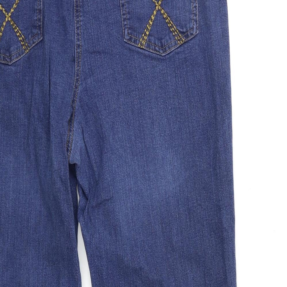 Julipa Womens Blue  Denim Cropped Jeans Size 18 L25 in