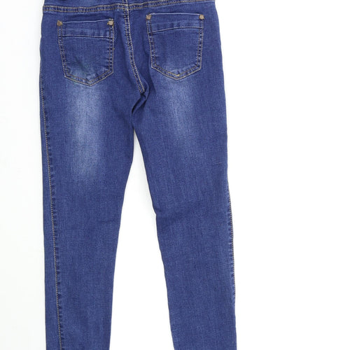 rojanco Womens Blue  Denim Skinny Jeans Size 8 L28 in