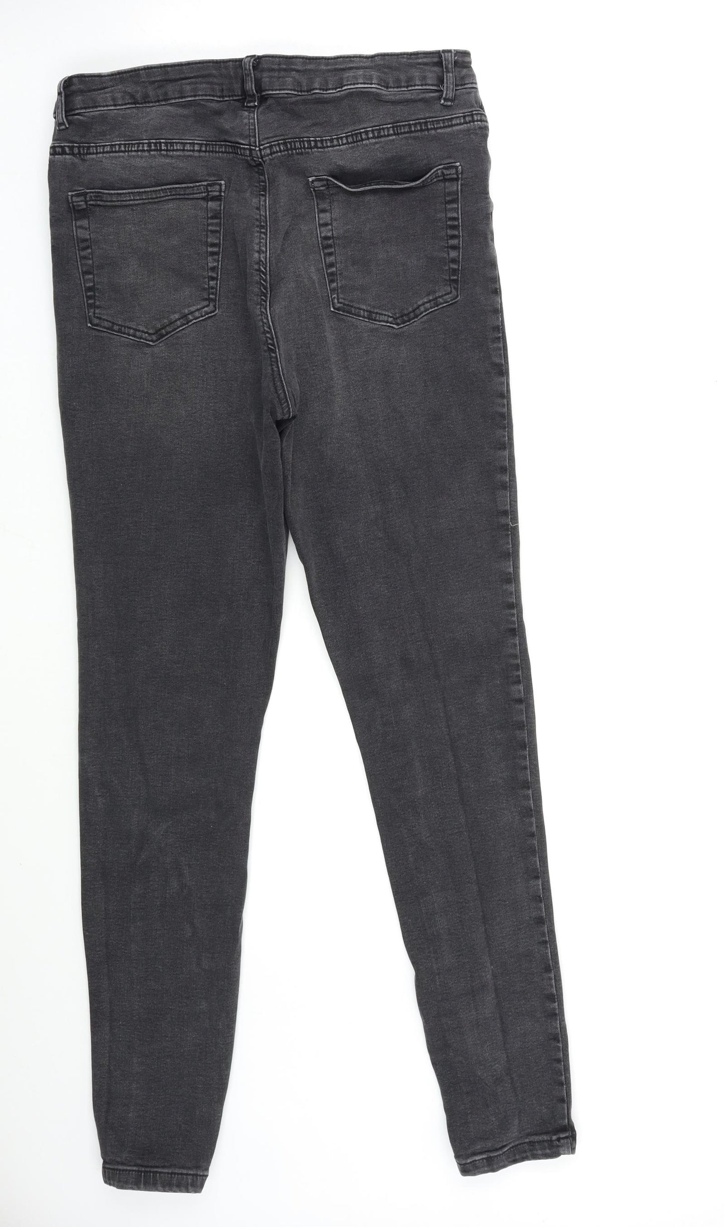 Denim & Co. Womens Black  Denim Skinny Jeans Size 16 L29 in