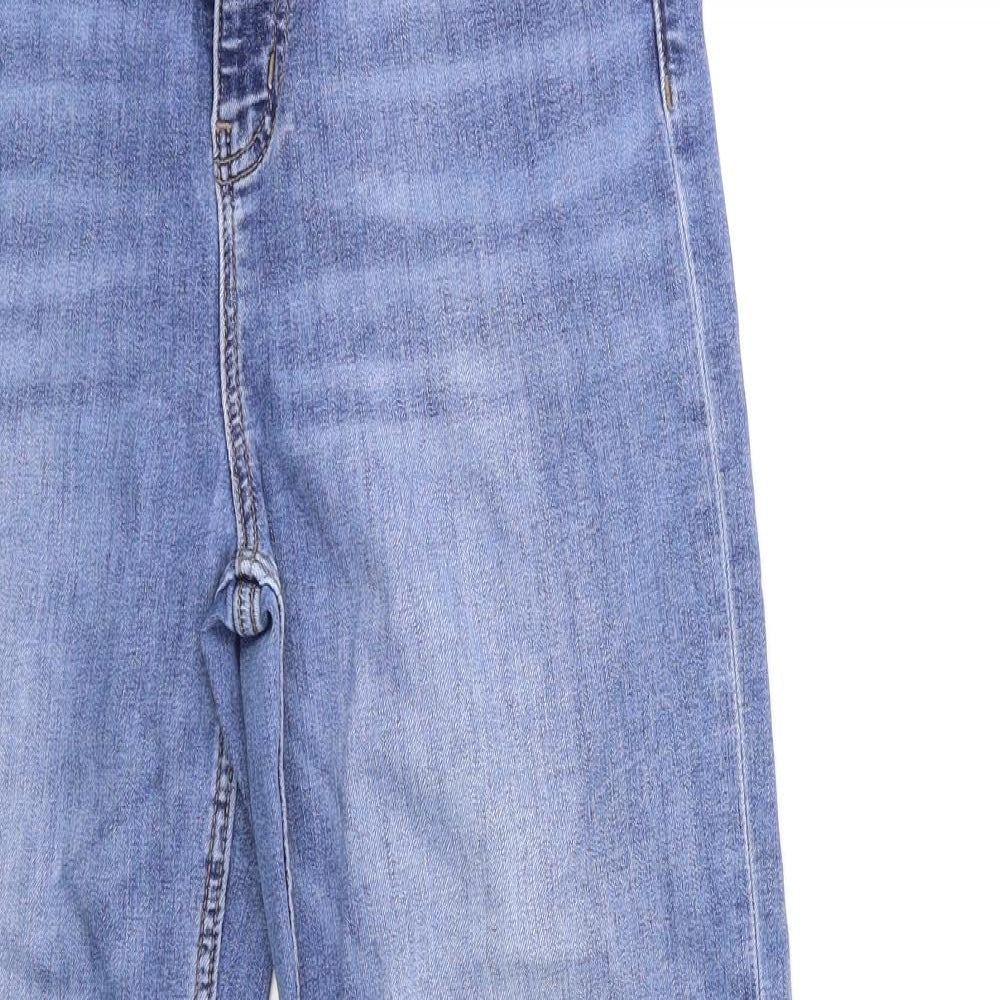 Marks and Spencer Womens Blue  Denim Straight Jeans Size 12 L26 in