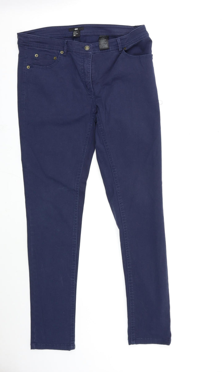 H&M Womens Blue Denim Skinny Jeans Size 40 in L30 in