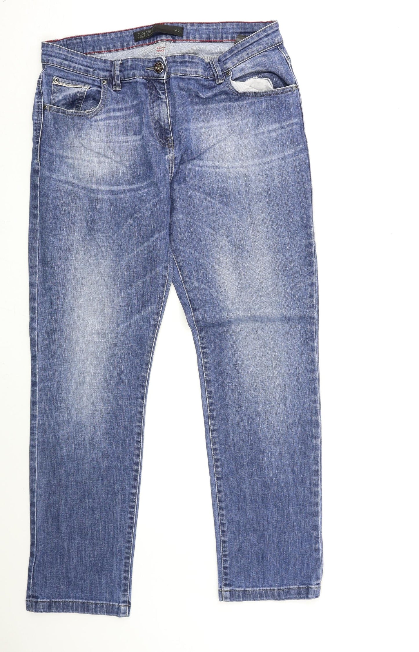 NEXT Womens Blue  Denim Skinny Jeans Size 16 L30 in