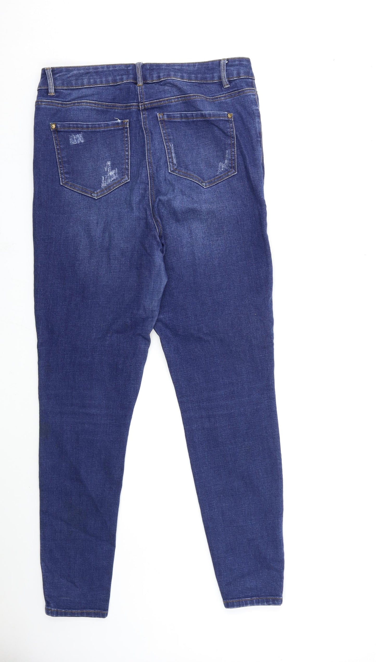 Matalan Womens Blue  Denim Skinny Jeans Size 16 L29 in