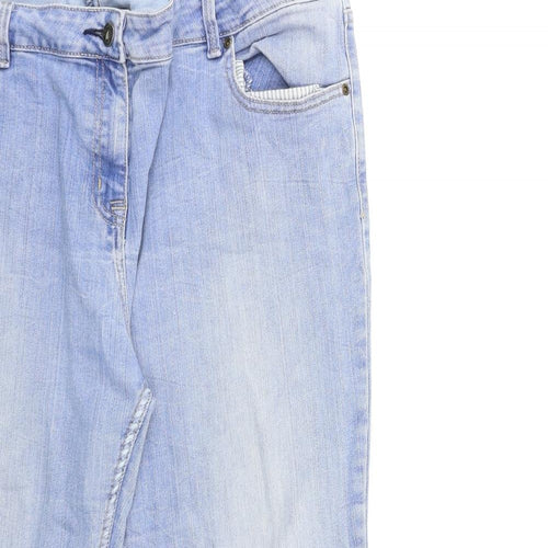 NEXT Womens Blue  Denim Cropped Jeans Size 18 L23 in