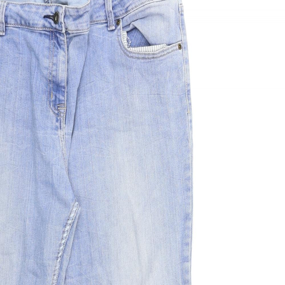NEXT Womens Blue  Denim Cropped Jeans Size 18 L23 in
