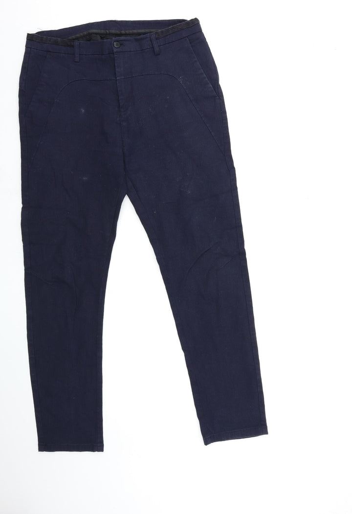 Preworn Womens Blue Denim Skinny Jeans Size 33 in L29 in