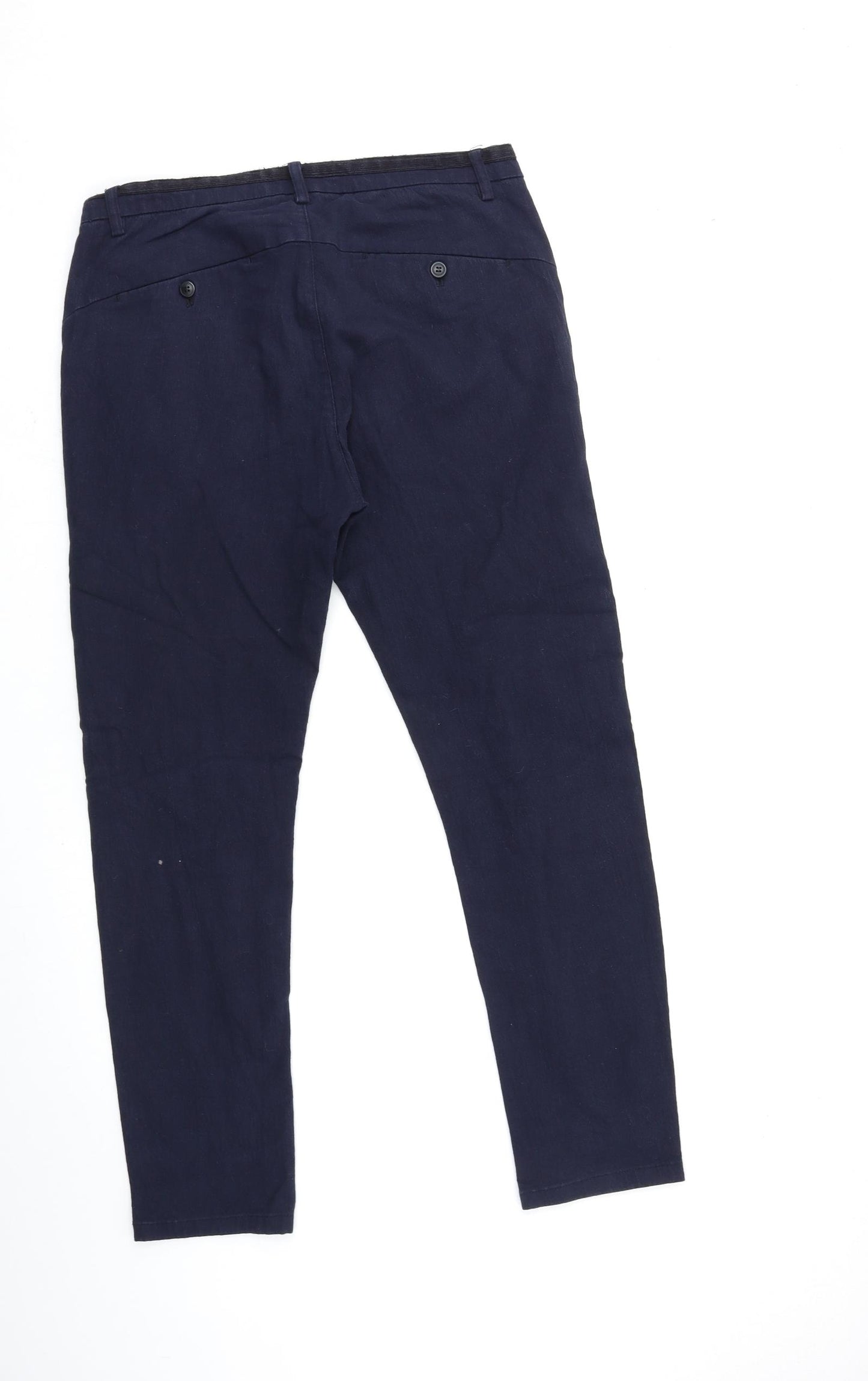 Preworn Womens Blue  Denim Skinny Jeans Size 33 in L29 in