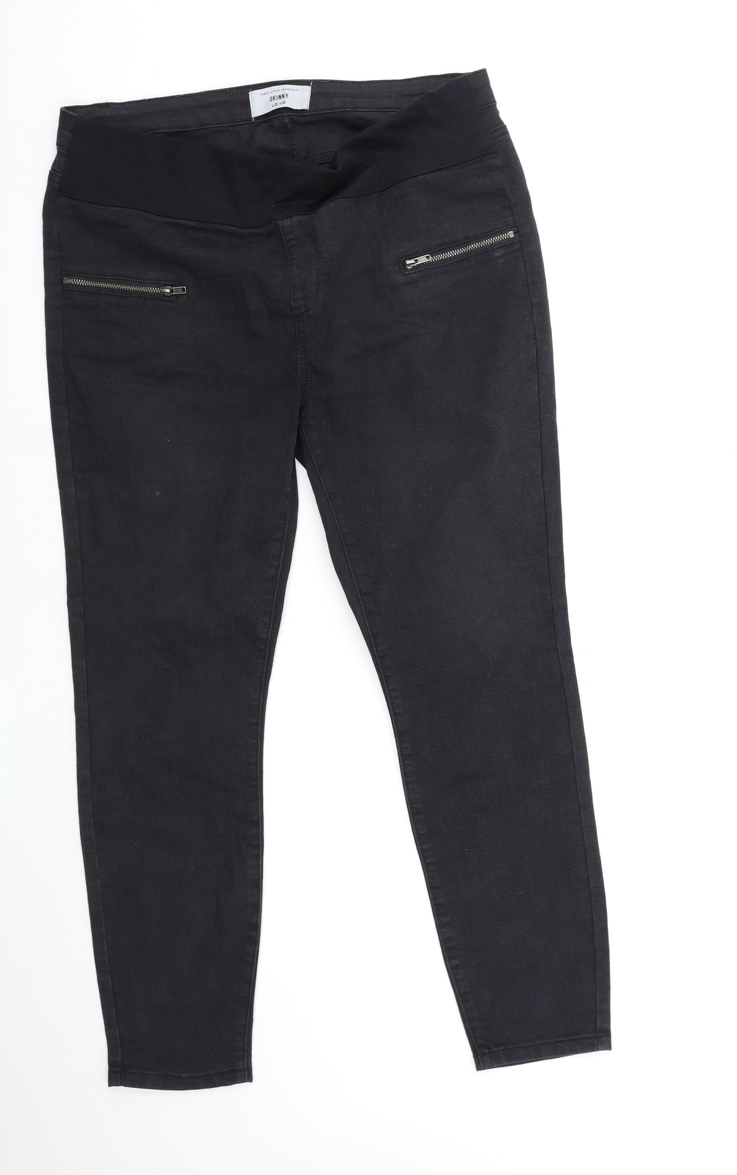 New Look Womens Black  Denim Jegging Jeans Size 12 L27 in