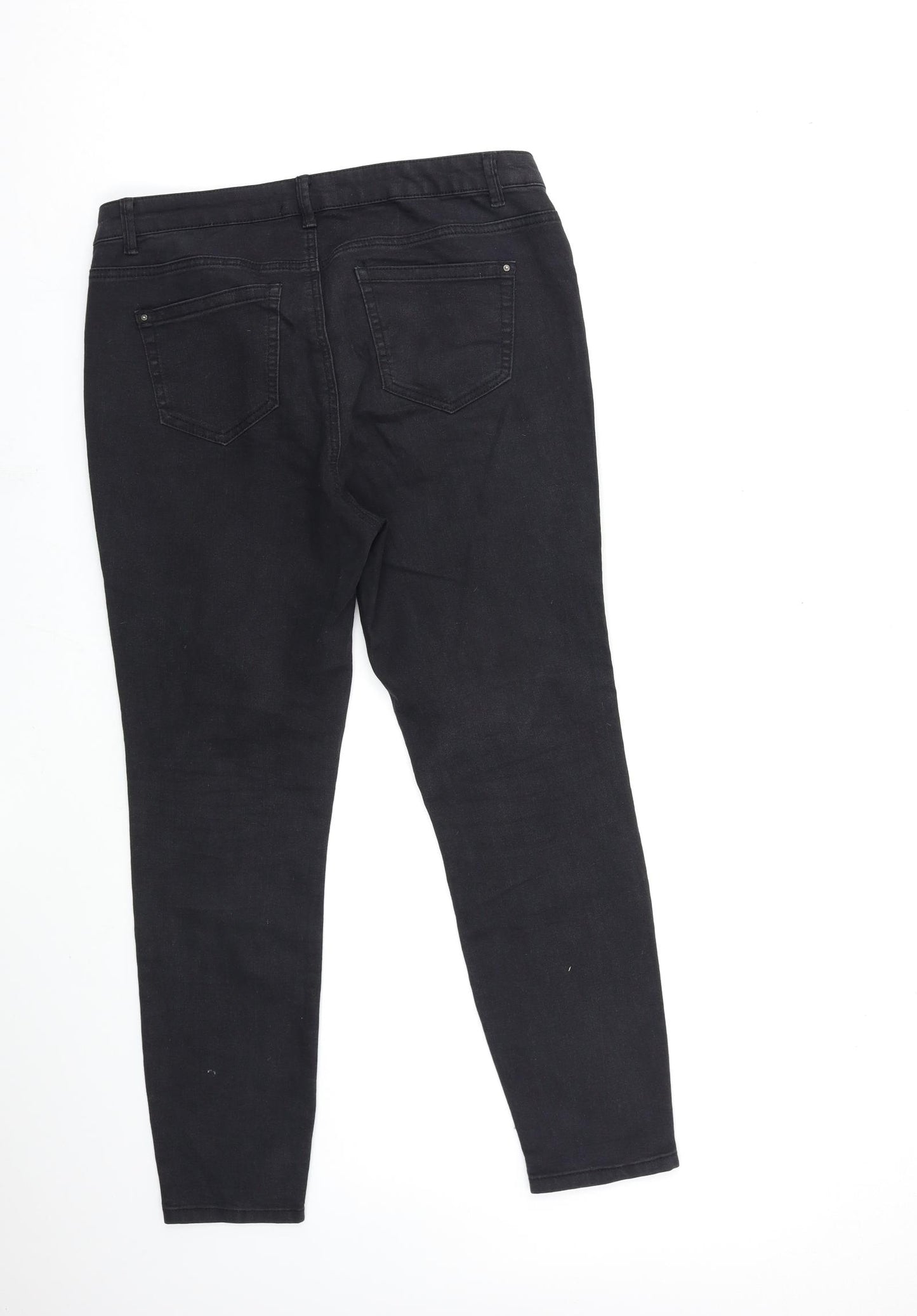New Look Womens Black  Denim Jegging Jeans Size 12 L27 in
