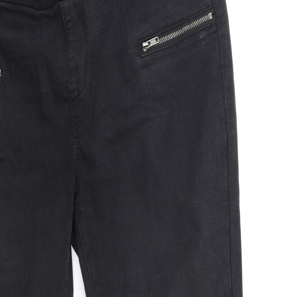 New Look Womens Black  Denim Jegging Jeans Size 12 L27 in