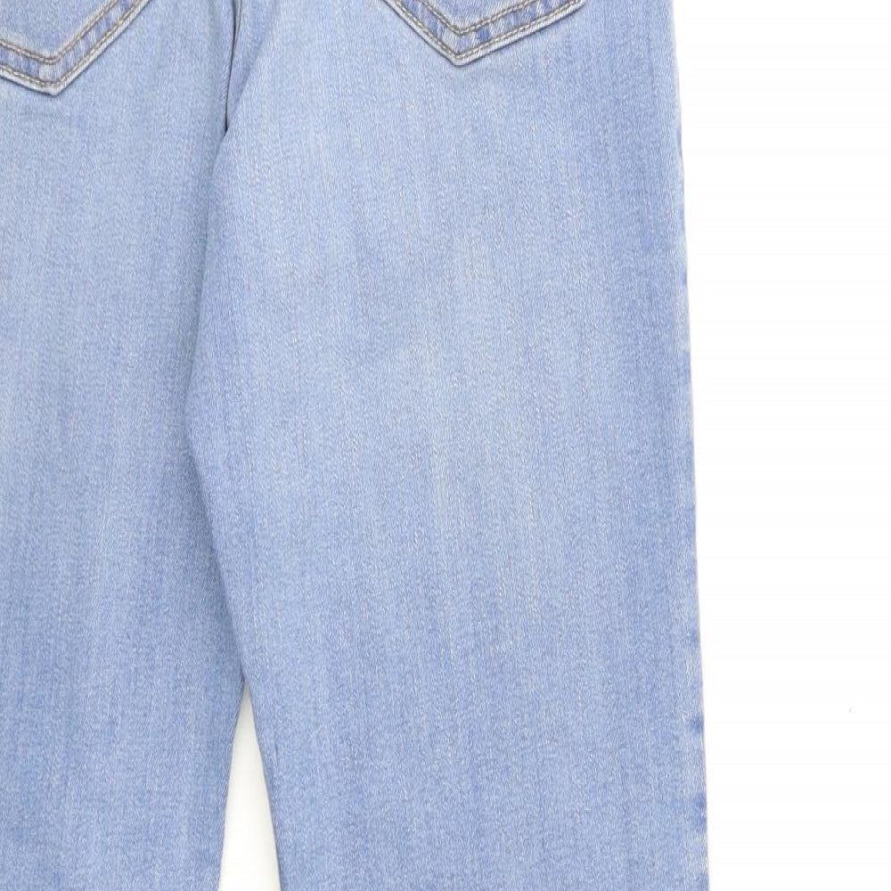 Per Una Womens Blue  Denim Straight Jeans Size 14 L28 in