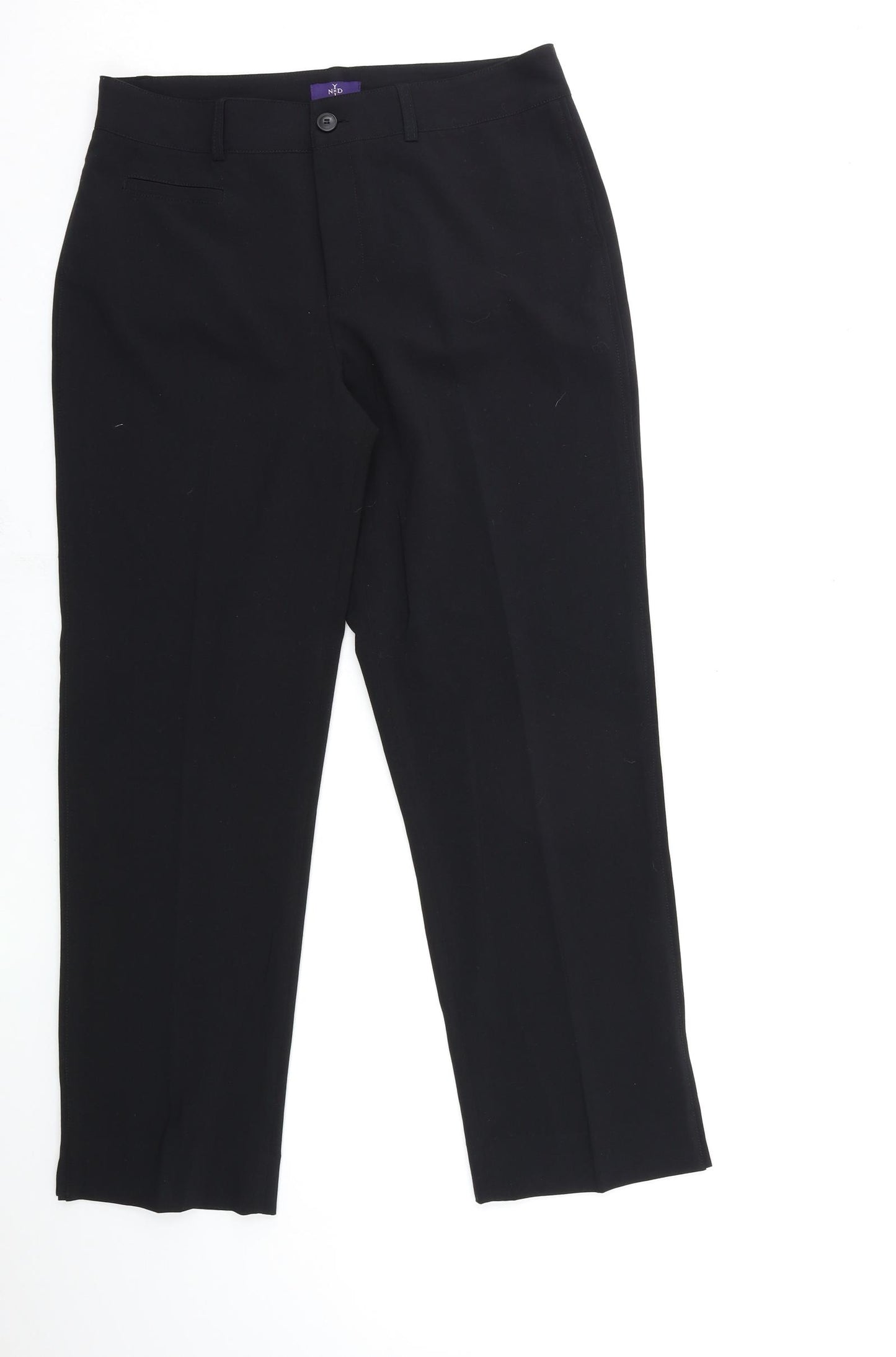 NYDJ Womens Black   Trousers  Size 8 L28 in