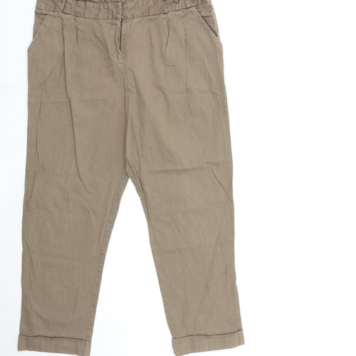 Preworn Womens Brown   Chino Trousers Size 32 in L25 in