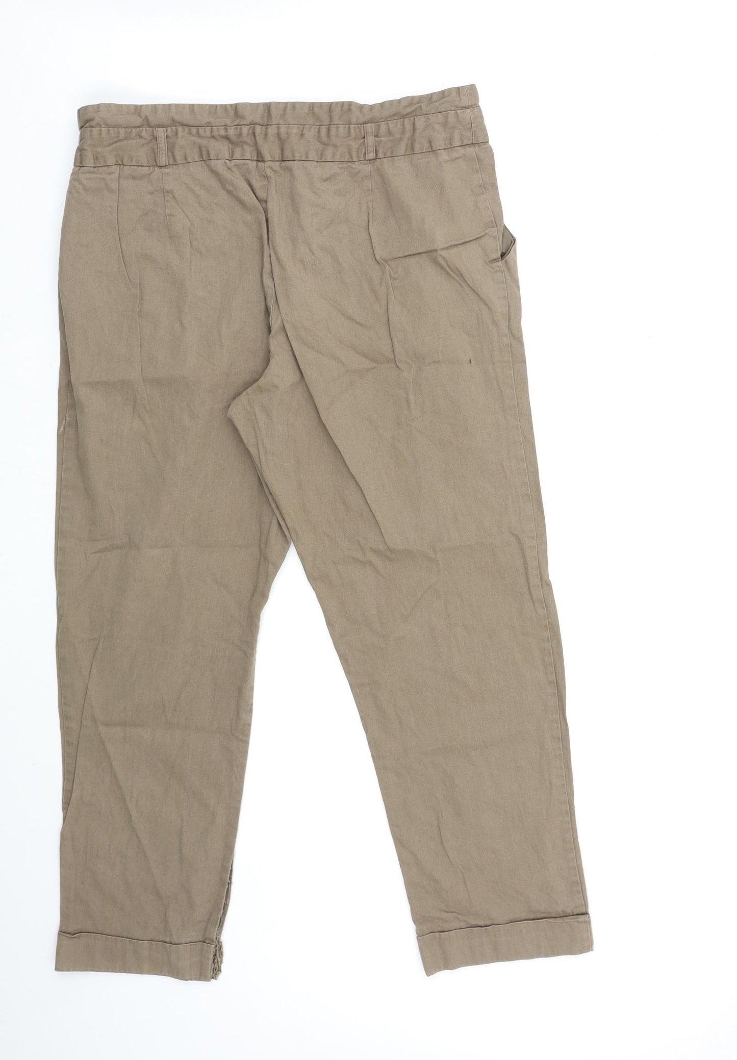 Preworn Womens Brown   Chino Trousers Size 32 in L25 in