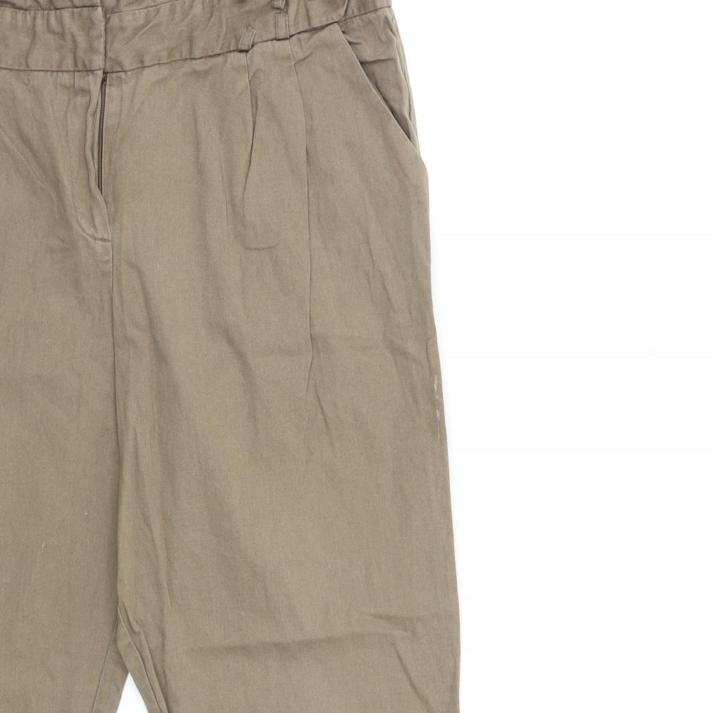 Preworn Womens Brown   Chino Trousers Size 32 in L25 in