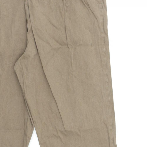 Preworn Womens Brown   Chino Trousers Size 32 in L25 in