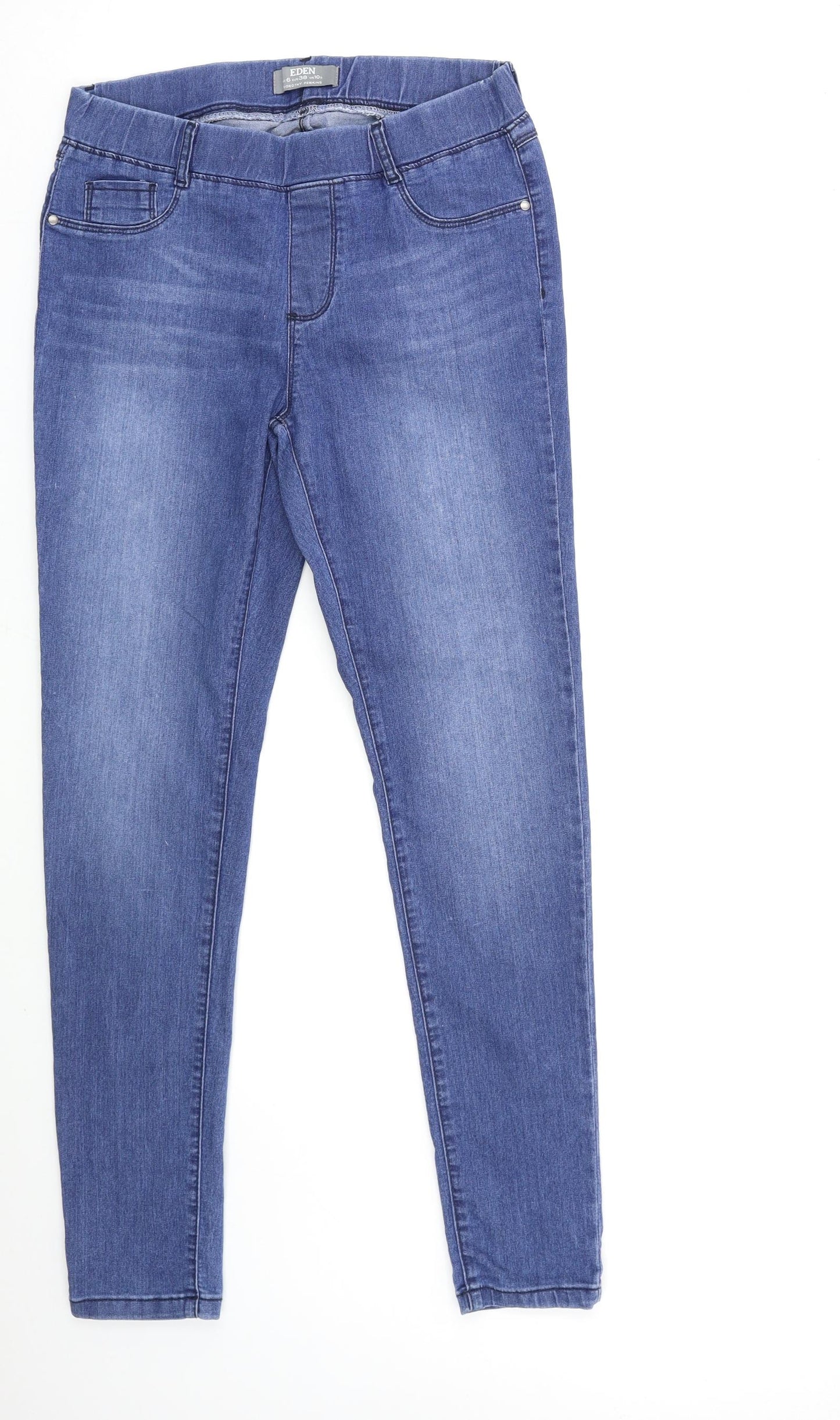 Dorothy Perkins Womens Blue  Denim Jegging Jeans Size 10 L29 in