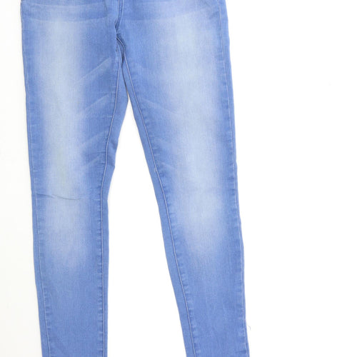 Denim & Co. Womens Blue  Denim Skinny Jeans Size 10 L32 in