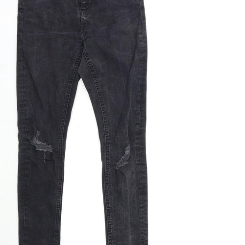 Dorothy Perkins Womens Grey  Denim Skinny Jeans Size 6 L27 in