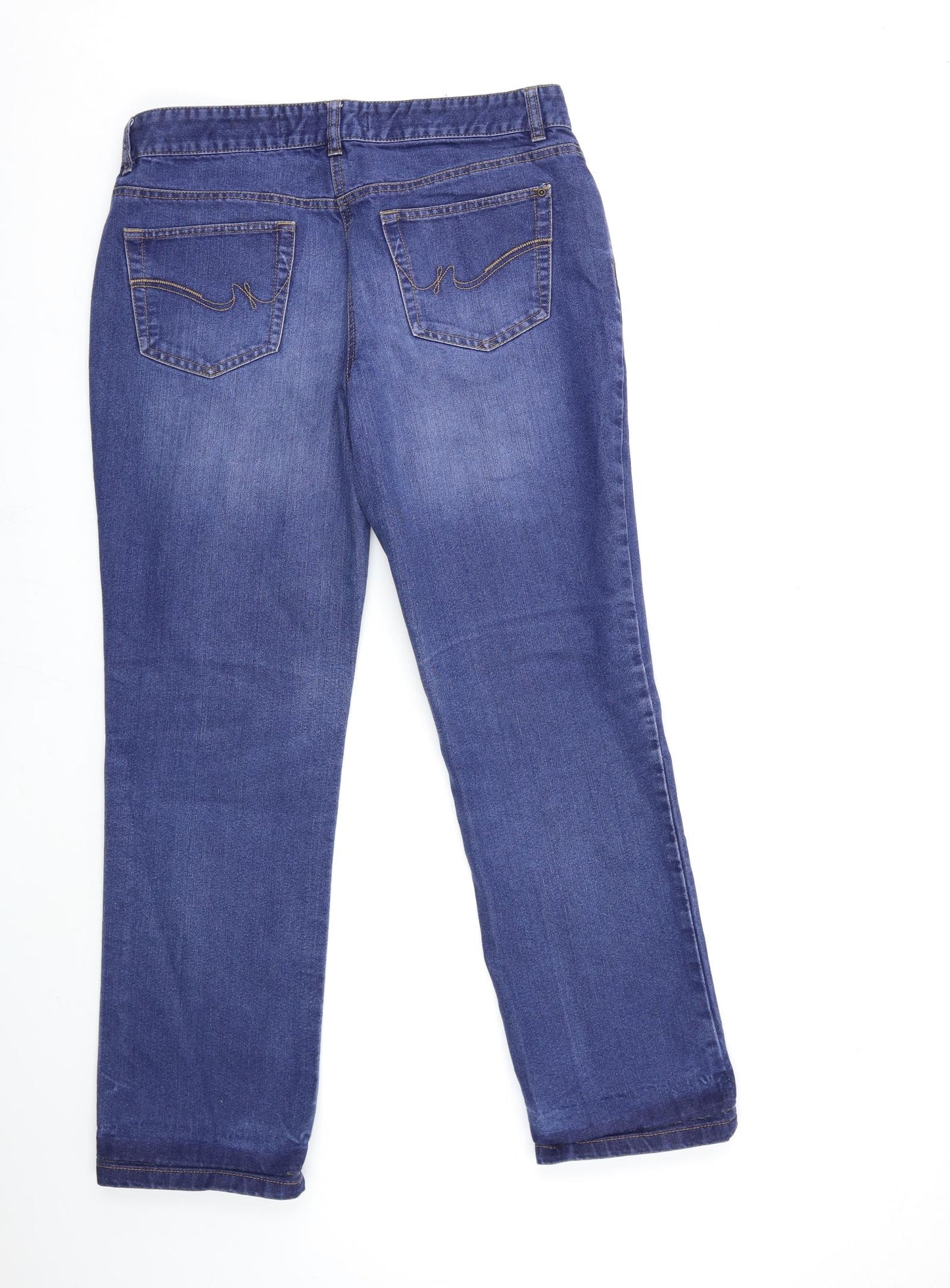 NEXT Womens Blue  Denim Boyfriend Jeans Size 12 L30 in