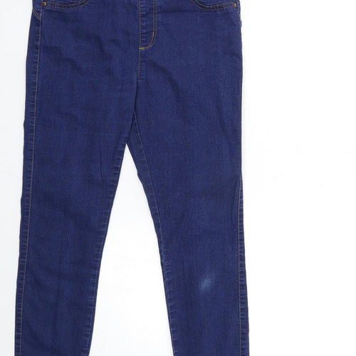 Denim & Co. Womens Blue  Denim Jegging Jeans Size 12 L27 in