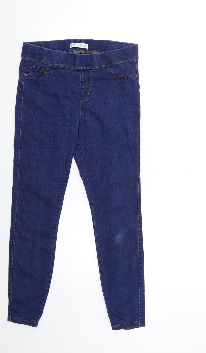 Denim & Co. Womens Blue Denim Jegging Jeans Size 12 L27 in