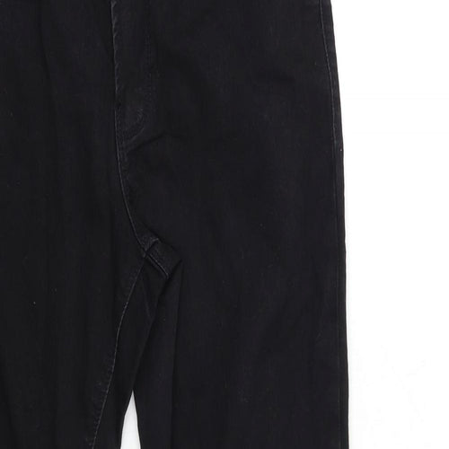 Dorothy Perkins Womens Black  Denim Skinny Jeans Size 14 L28 in