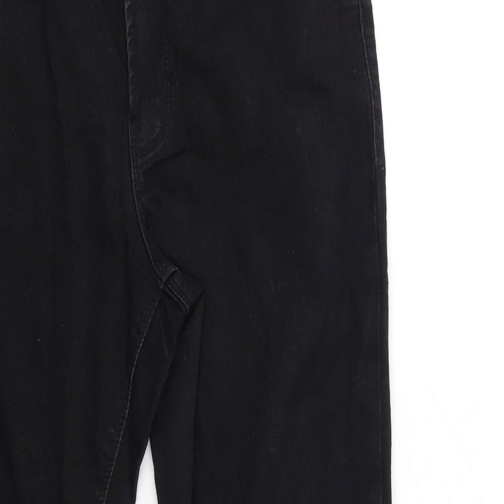 Dorothy Perkins Womens Black  Denim Skinny Jeans Size 14 L28 in