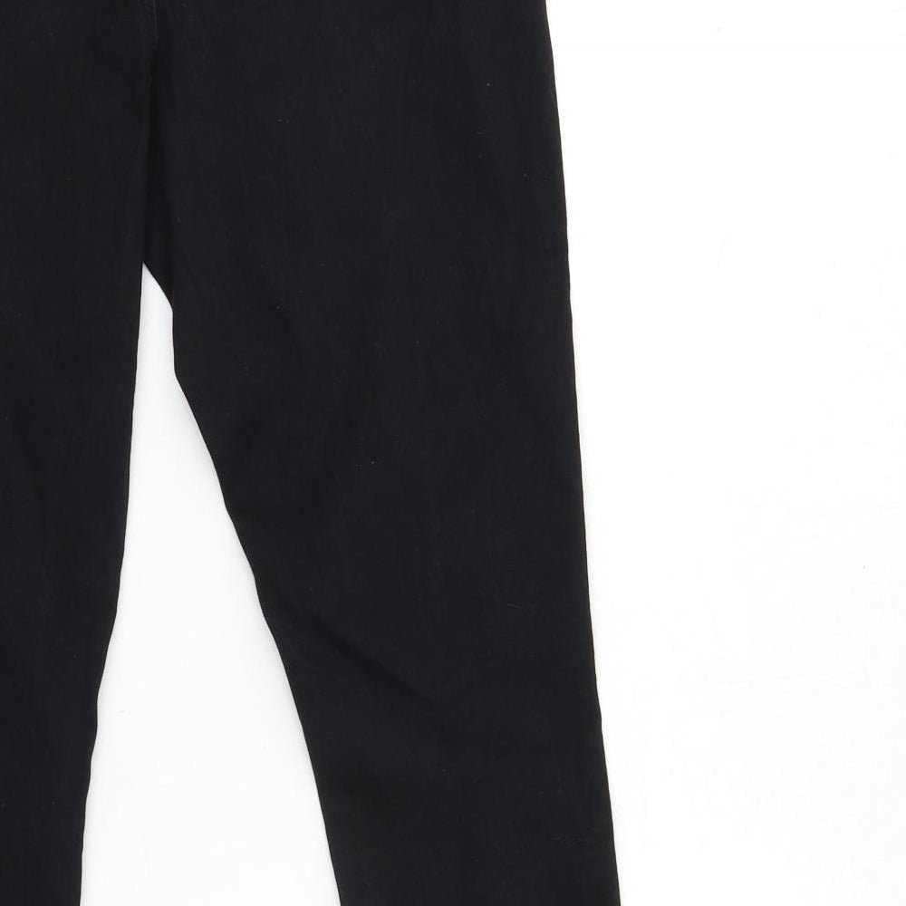 Dorothy Perkins Womens Black  Denim Skinny Jeans Size 14 L28 in