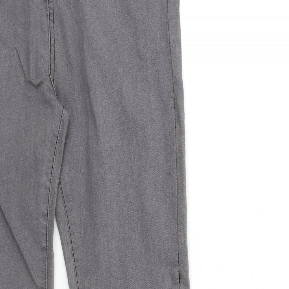 Boohoo Womens Grey  Denim Skinny Jeans Size 16 L34 in
