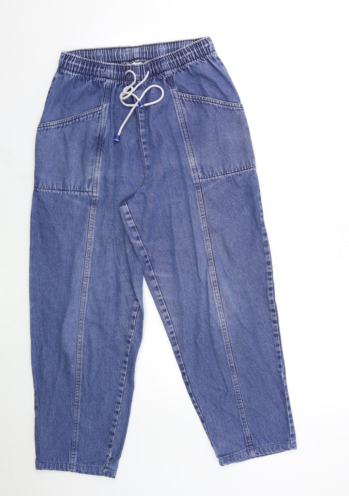 Preworn Womens Blue Denim Mom Jeans Size 28 in L26 in