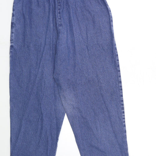 Preworn Womens Blue  Denim Mom Jeans Size 28 in L26 in