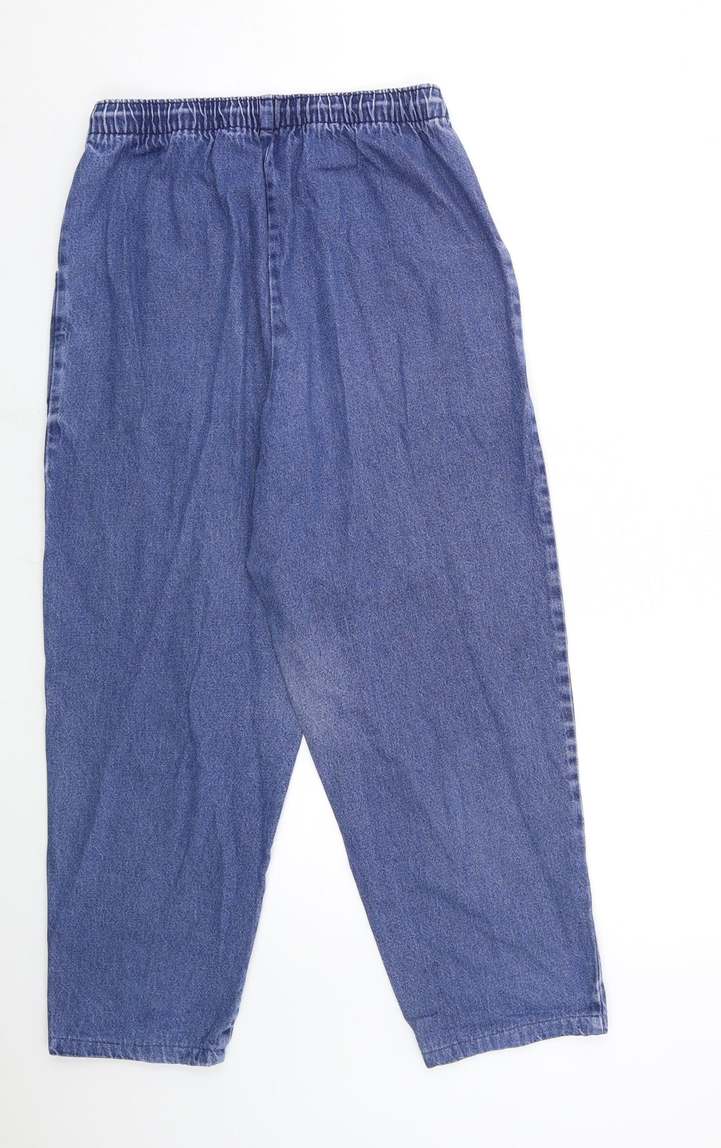 Preworn Womens Blue  Denim Mom Jeans Size 28 in L26 in