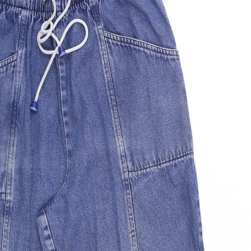 Preworn Womens Blue  Denim Mom Jeans Size 28 in L26 in