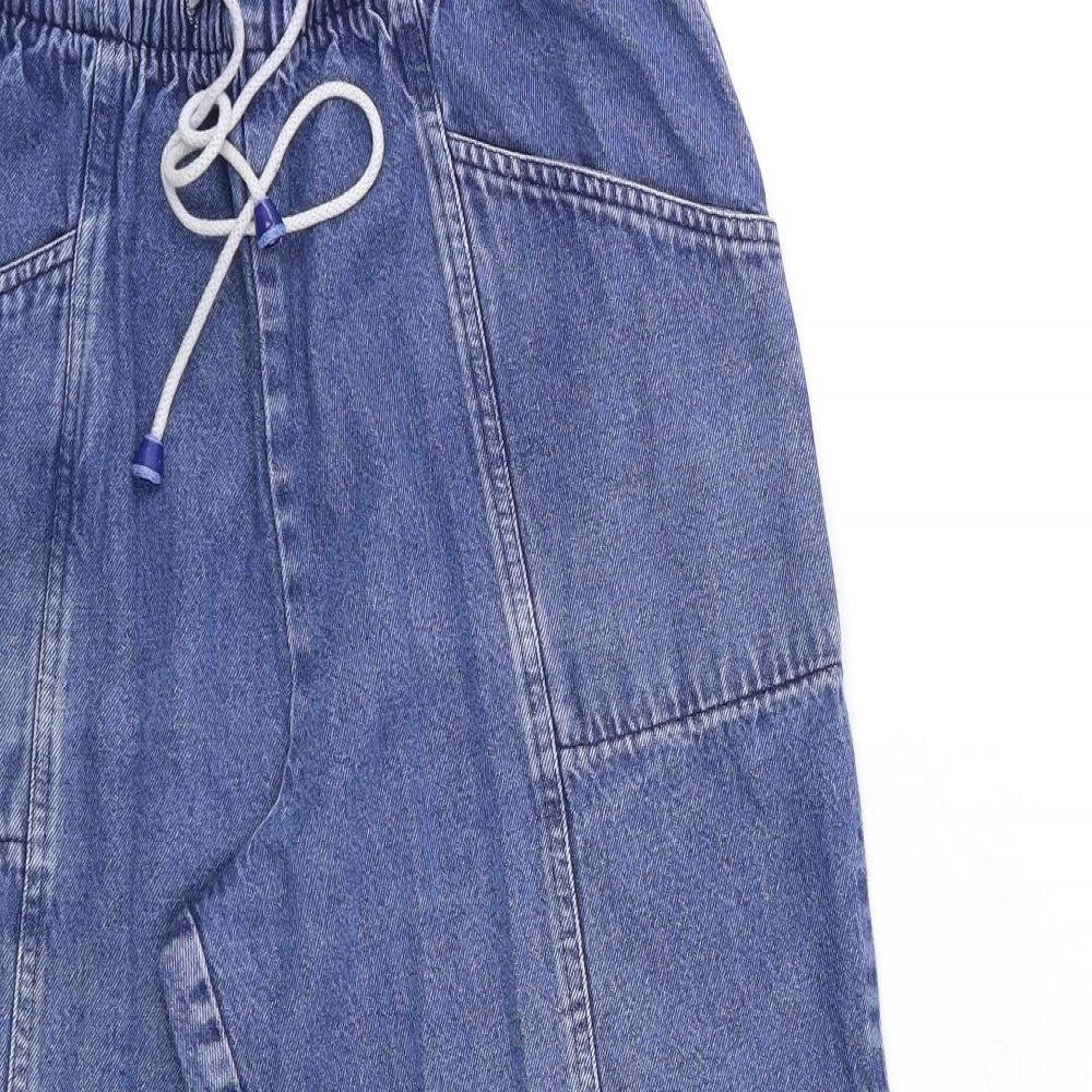 Preworn Womens Blue  Denim Mom Jeans Size 28 in L26 in