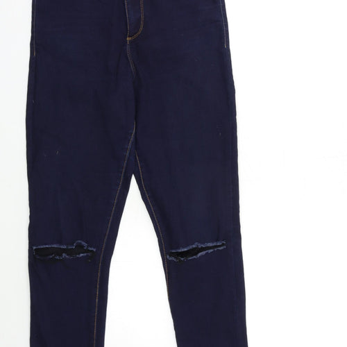 Denim & Co. Womens Blue  Denim Skinny Jeans Size 12 L30 in