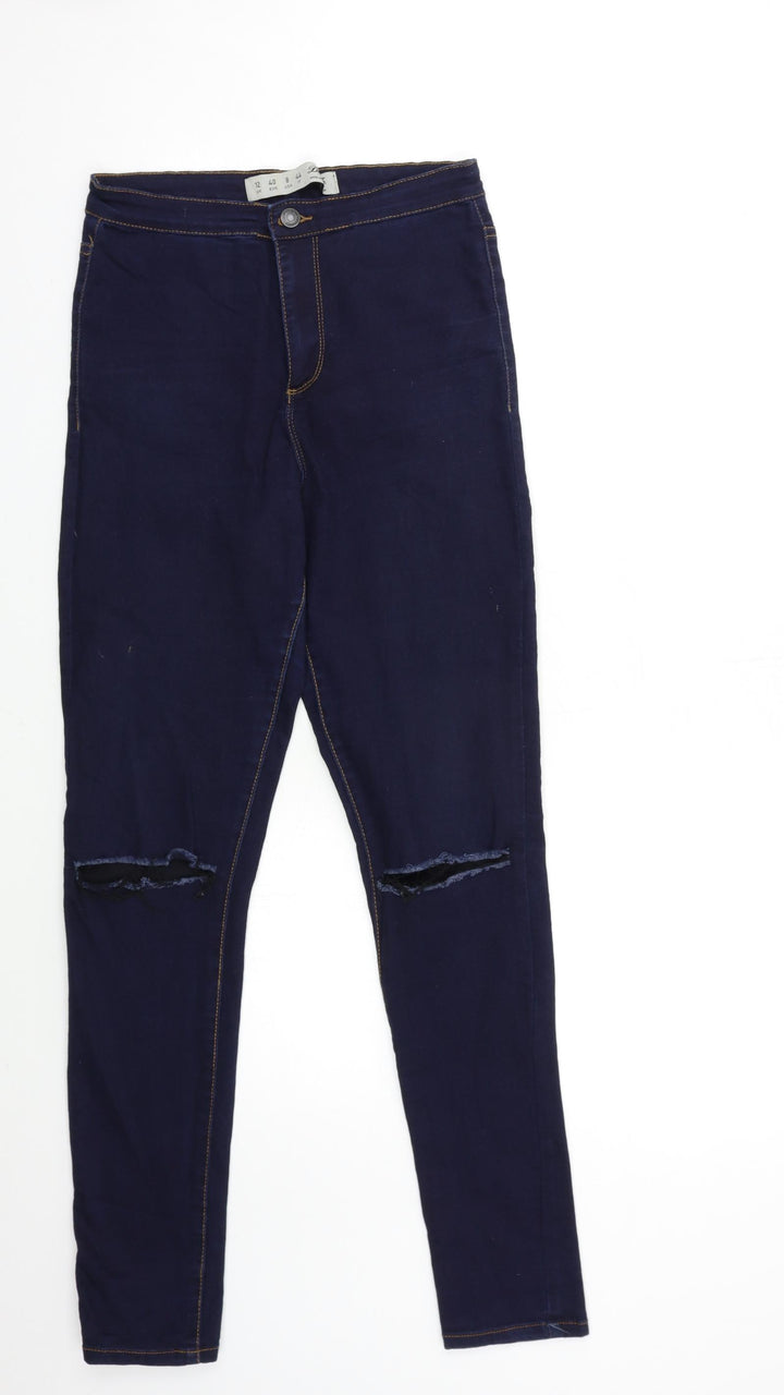 Denim & Co. Womens Blue Denim Skinny Jeans Size 12 L30 in