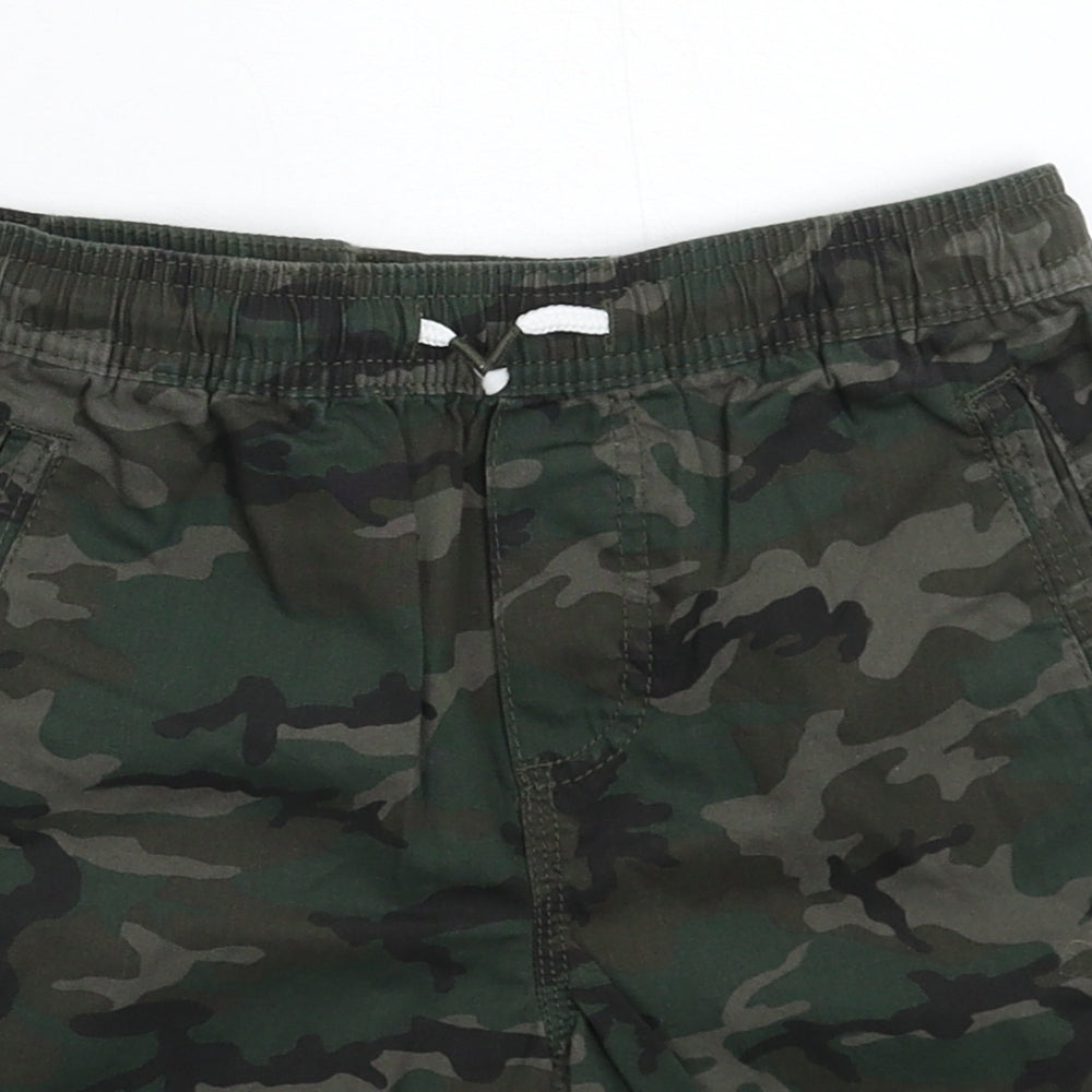 Denim & Co. Boys Multicoloured Camouflage  Bermuda Shorts Size 10-11 Years