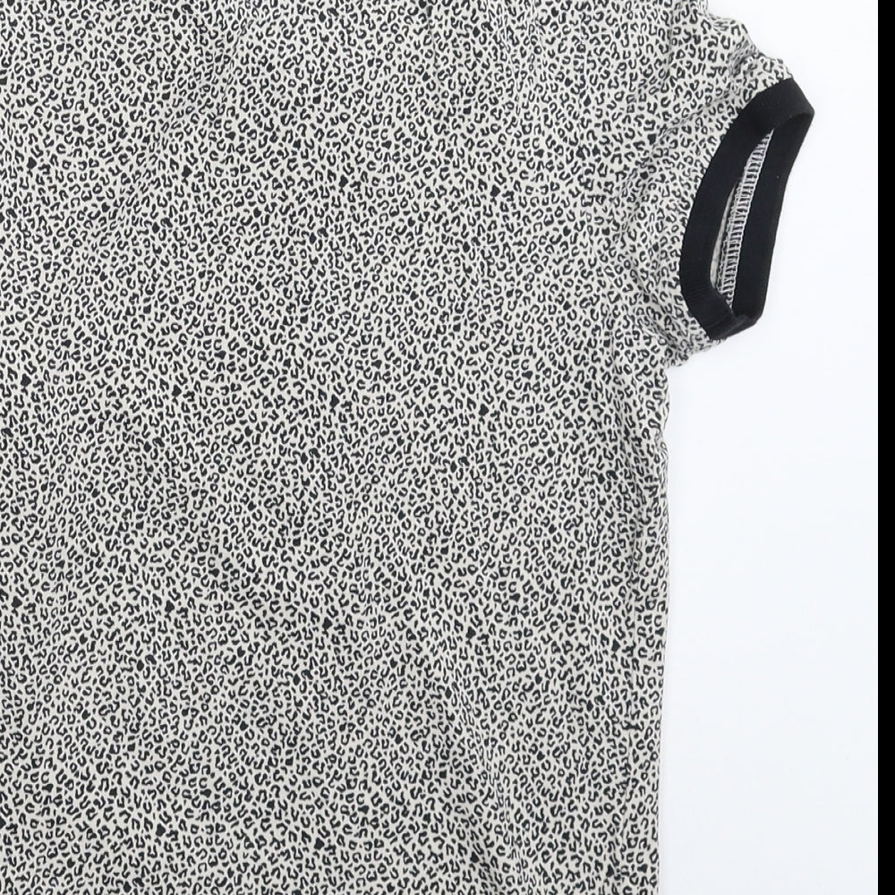 Fred Perry Womens Multicoloured Animal Print  Basic Polo Size 8