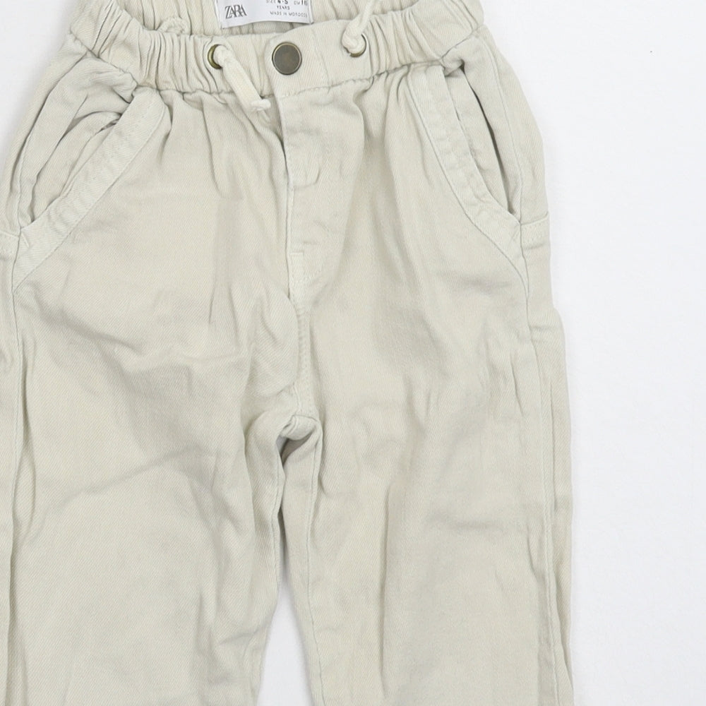 Zara Boys Grey   Jogger Trousers Size 4-5 Years