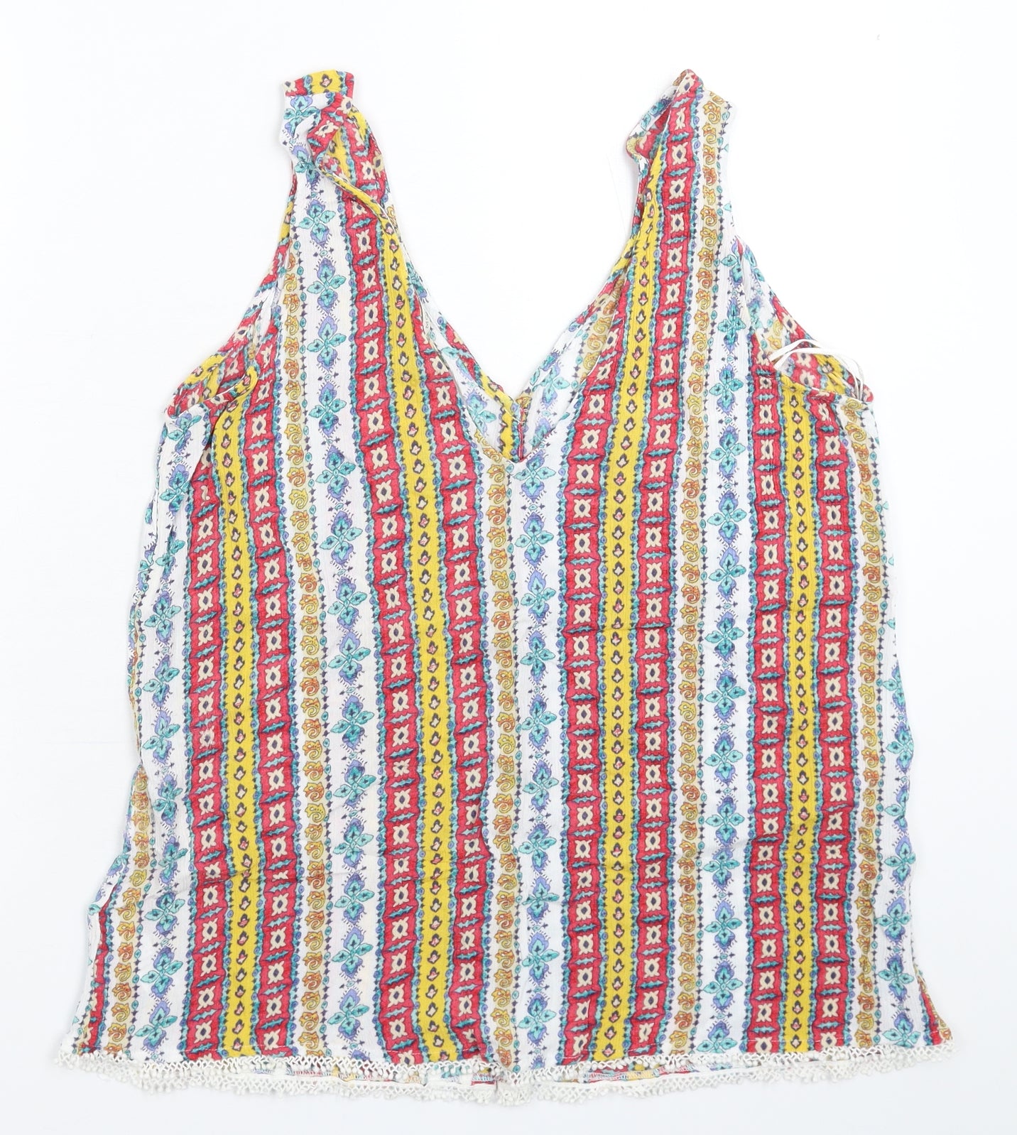 Preworn Womens Multicoloured Floral  Basic Tank Size L