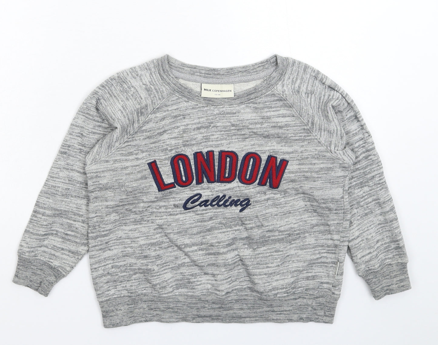 Milk Copenhagen Boys Grey   Pullover Sweatshirt Size 5-6 Years
