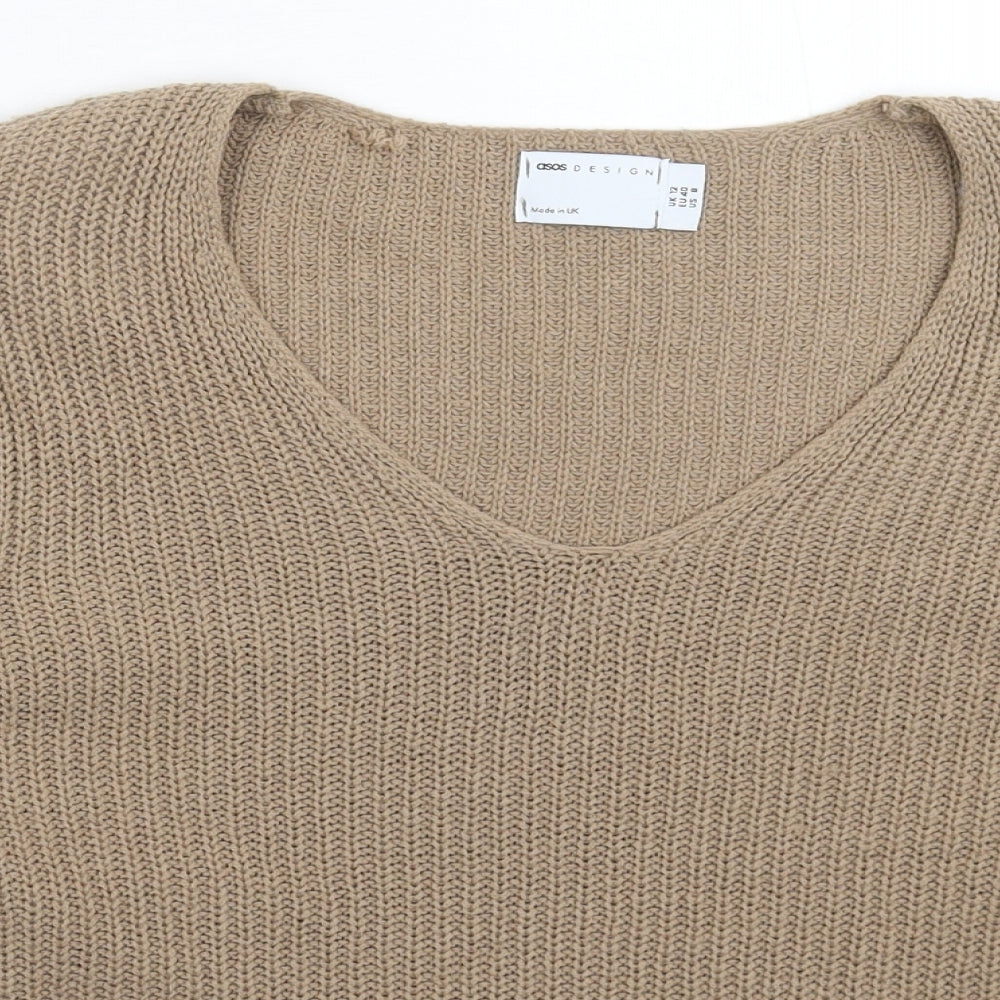 ASOS Womens Grey  Knit Pullover Jumper Size 12