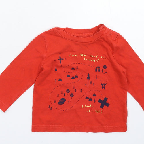 Gap Baby Red   Basic T-Shirt Size 9-12 Months
