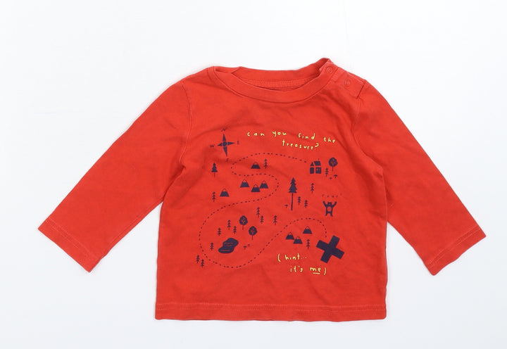 Gap Baby Red   Basic T-Shirt Size 9-12 Months