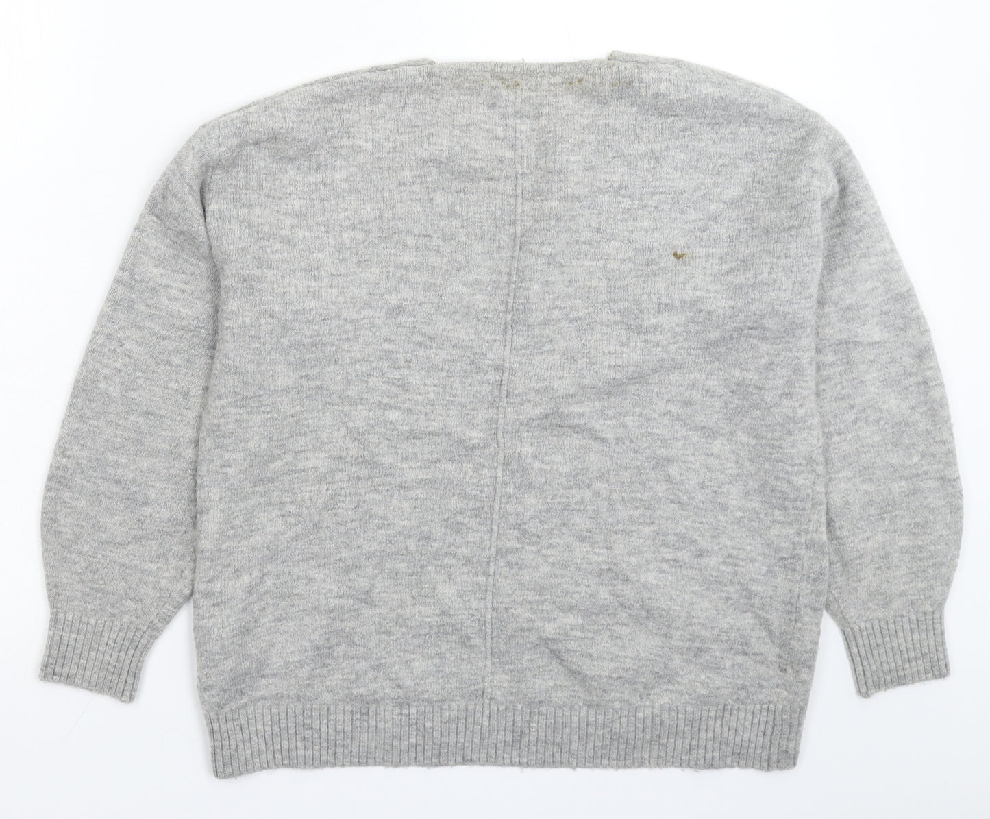 H&M Womens Grey  Knit Pullover Jumper Size XS