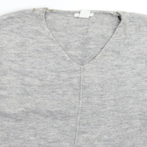 H&M Womens Grey  Knit Pullover Jumper Size XS