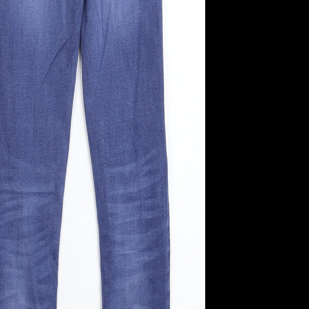 River Island Womens Blue  Denim Jegging Jeans Size 8 L26 in