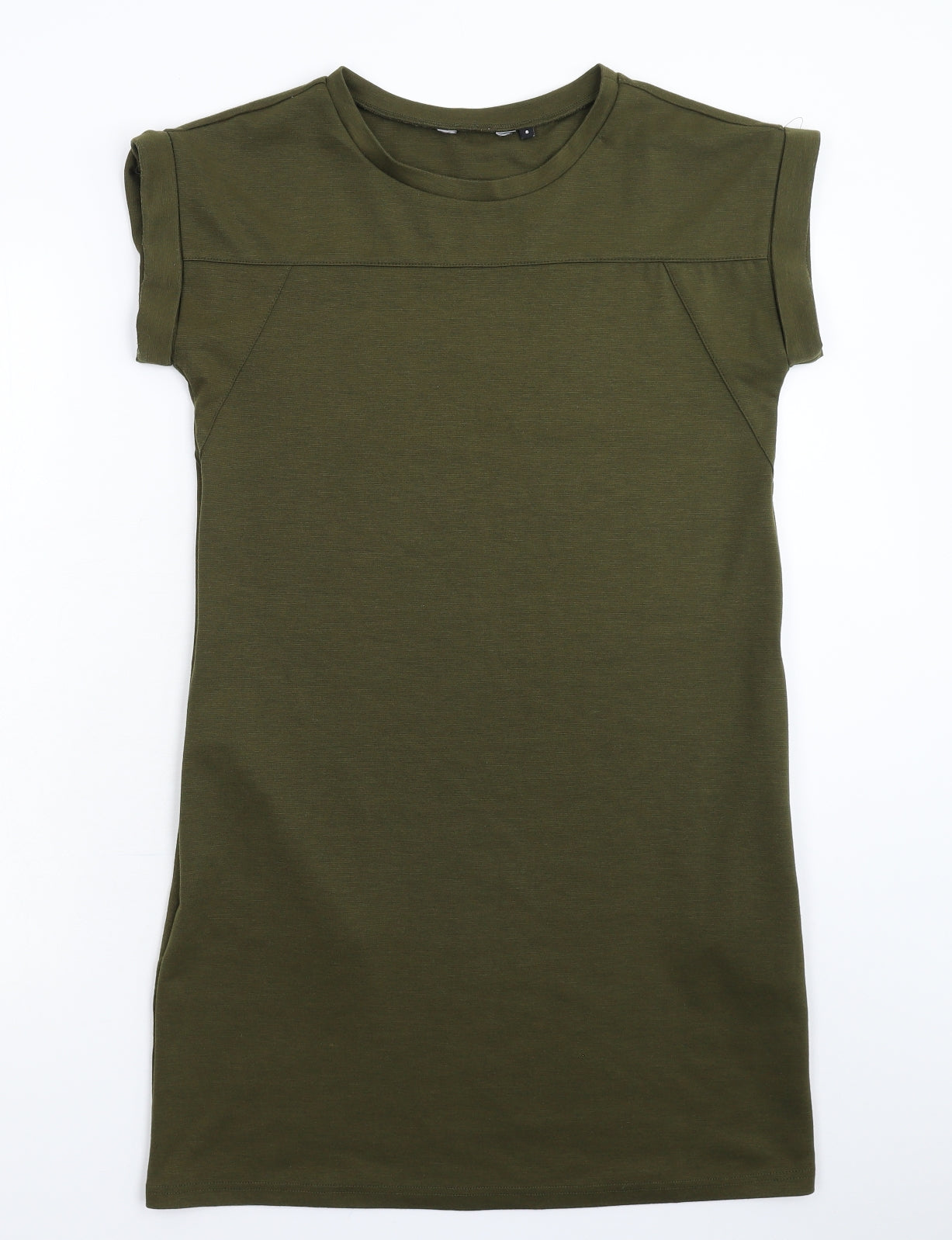 Preworn Womens Green   T-Shirt Dress  Size 8